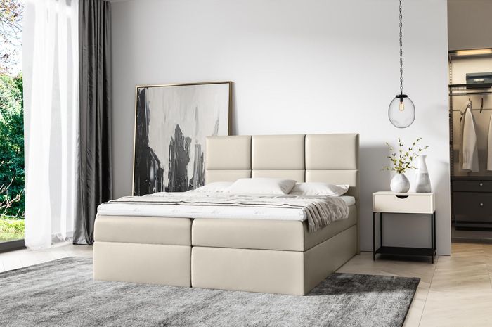 Polsterbett Boxspringbett 160x200 Design Doppel Hotel Modern Bett Betten Möbel