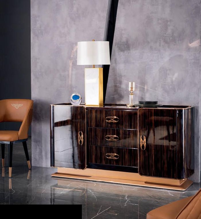 Moderne Holz Kommode Sideboard Kommoden 160cm XXL Low Boards Wohnzimmerschrank