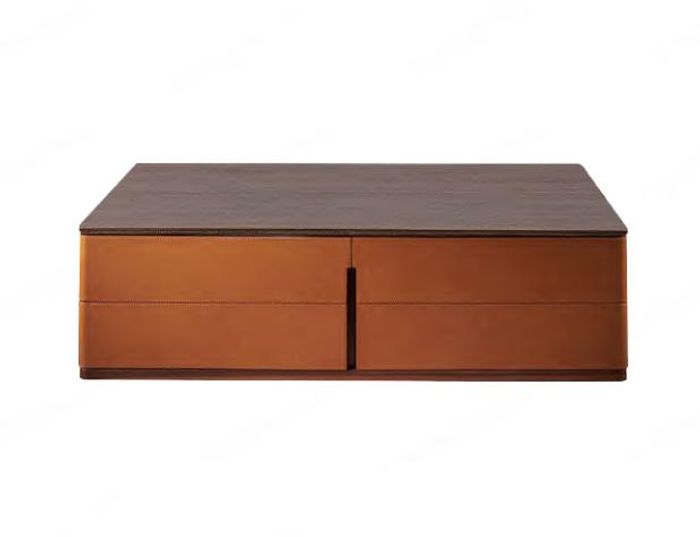 Wohnzimmer Couchtisch Orange Luxus Material Holz Stil Moderne Tische