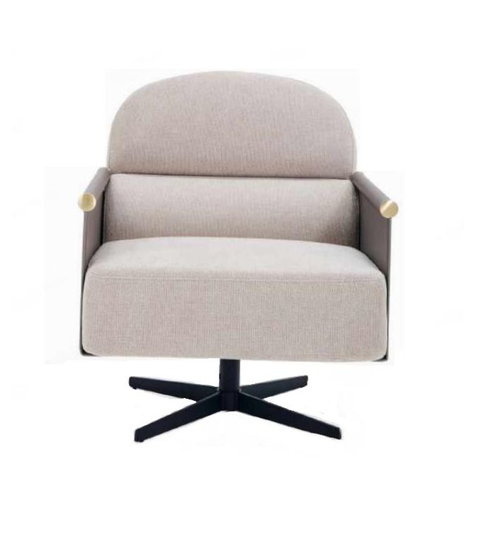Stilvoller Sessel luxuriöser Lounge Club Drehstuhl Stuhl Design Wohnzimmer