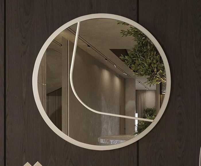 Wohnzimmer Spiegel Einrichtung Moderne Design Rund Möbel Luxus Moderne