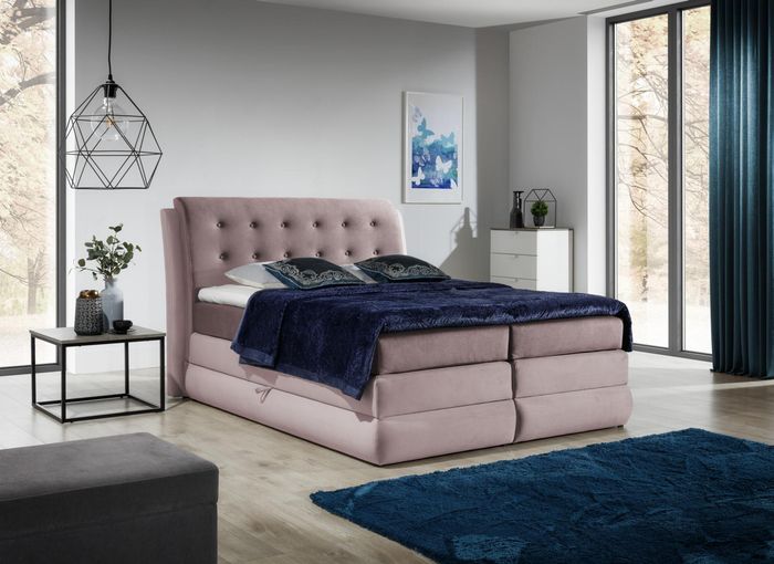 Boxspringbett Design Doppel Hotel Modern Bett Schlafzimmer Chesterfield Möbel