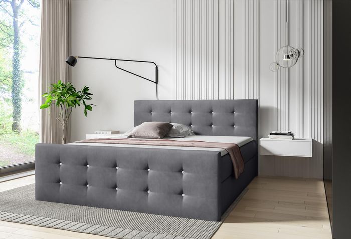 Boxspring Betten Hotel Möbel Bett Schlafzimmer Einrichtung big 200x200 Doppel