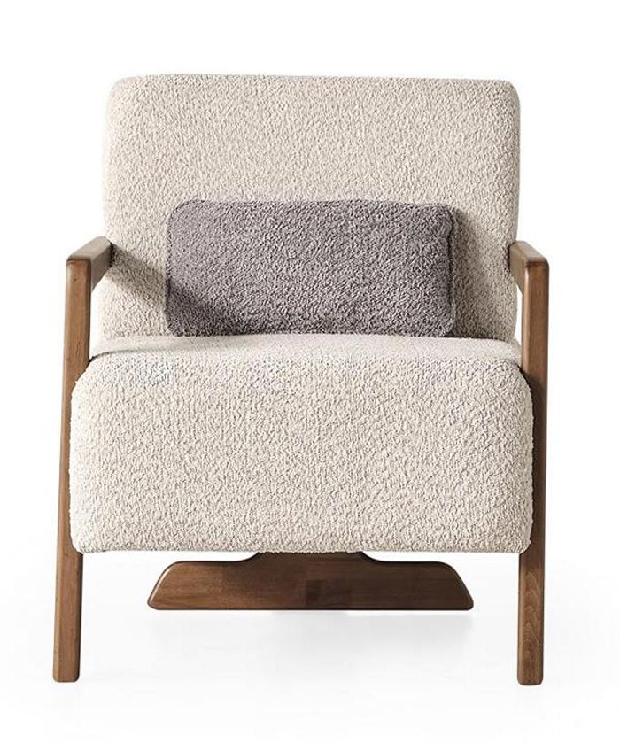 Beige Sessel Wohnzimmer Luxus Polstermöbel Moderne Design Sitz Einrichtung