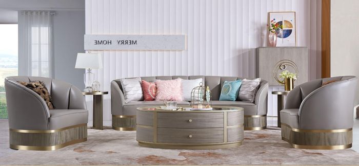 XXL Big Sofa Couch Polster Garnitur 4+1 Sitzer KlassischTextil Sofas Couchen