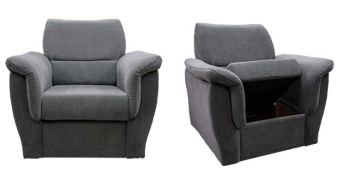 Moderner Sessel Fernseh Sofa 1 Sitzer Couch Designer Textil Sofas Polster Neu