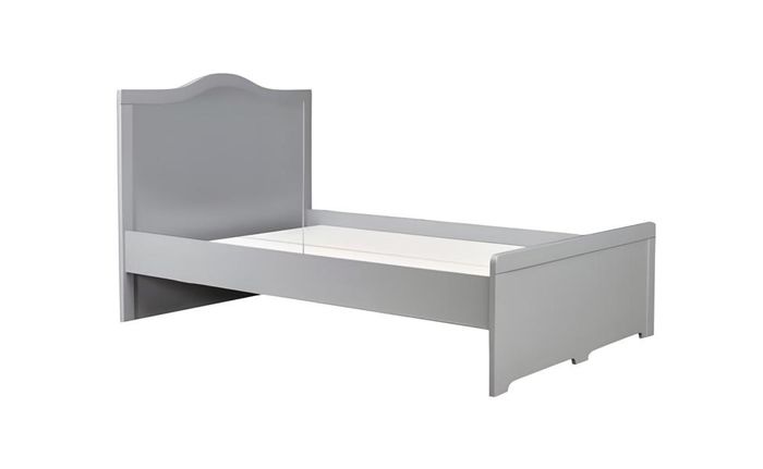 Weißes Holzbett im eleganten Design