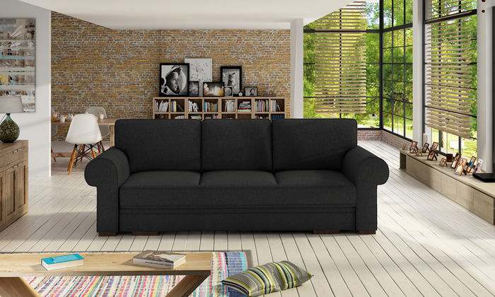 Couch Schlafsofa Sofa Couchen Polster Wohnlandschaft 3 Sitzer Textil Couchen Neu