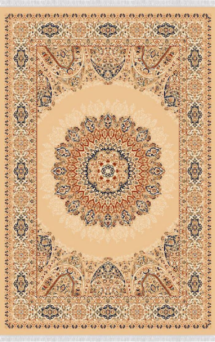 Teppiche Flachgewebe Teppich Abstrakte Designer Orientteppich 150x233 Beige Blau