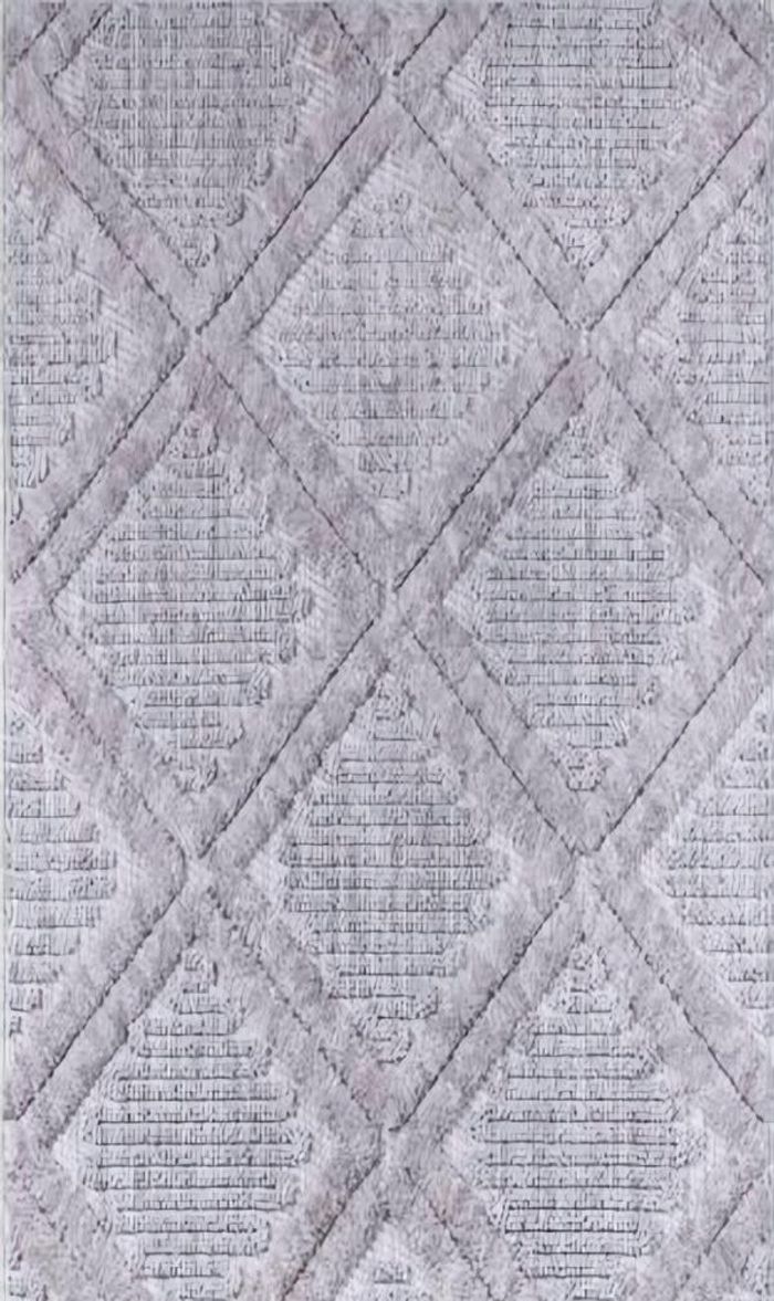Wohnzimmerteppich Teppich Blau Raute Melierte Muster Kurzflor Pastell