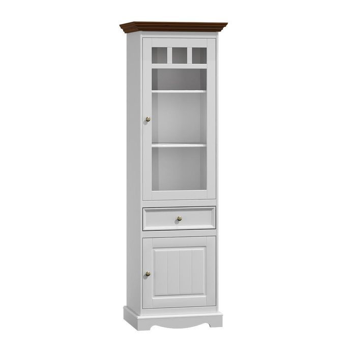 Schrank Kommode Vitrine Kolonial Stil Möbel Sideboard Anrichte Vitrine Holz Neu