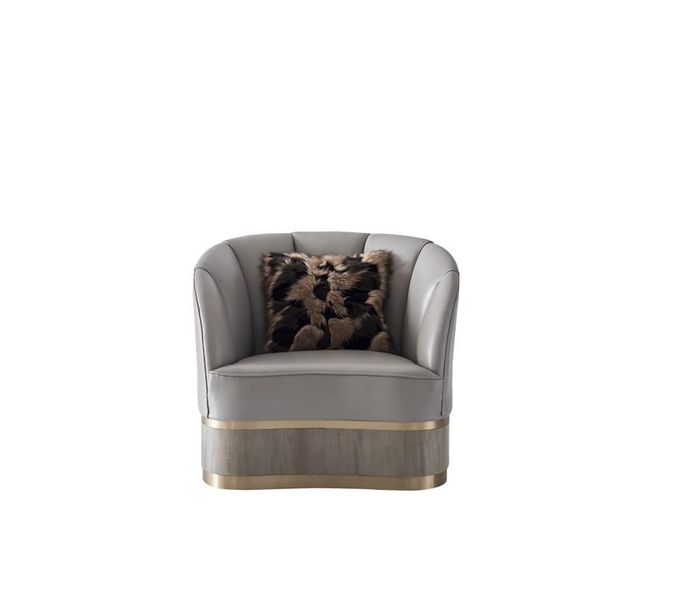 Wohnzimmer Luxus Sessel Hotel Polster Stühle Moderne Einsitzer Designer Grau Neu