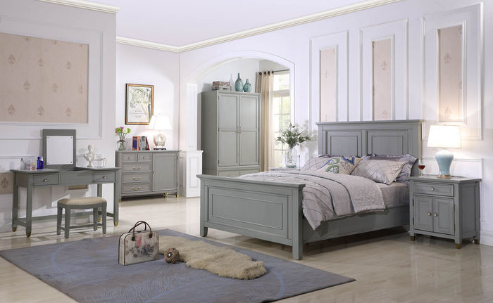 Schlafzimmer Möbel Komplette Sets Bett Nachttisch Kleiderschrank Tisch Neu 6tlg.