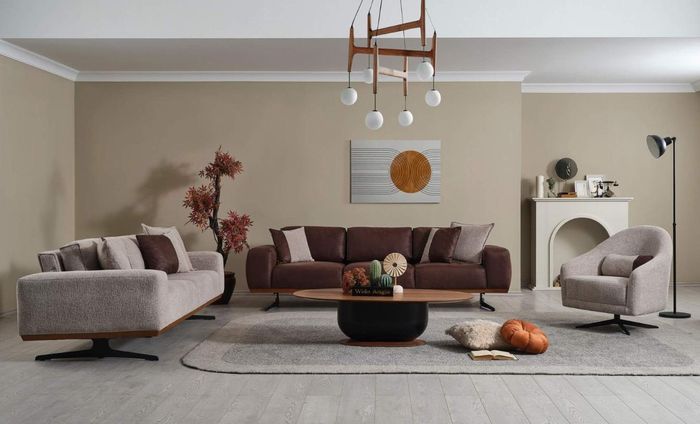 Luxus Sofagarnitur 4+3+1 Sitzer Modern Möbel Couch Wohnzimmer Sofa Set