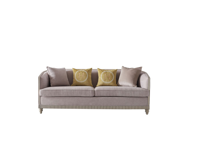 Italienische Stil Möbel Dreisitzer Sofa Couch Polster Sofas Holz Textil Couchen