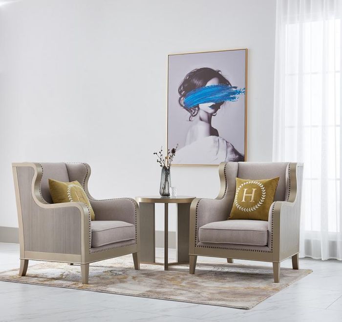 sessel Set Polster Einsitzer 2x Lounge club design stühle luxus möbel hotel neu