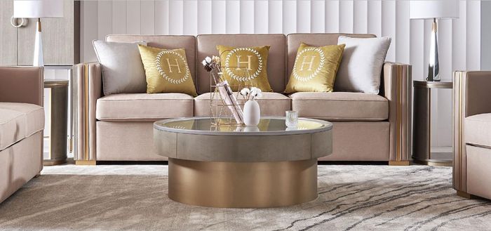 Moderner Tisch Couchtisch Beistelltisch Sofa Design Wohnzimmer Edelstahl Tische