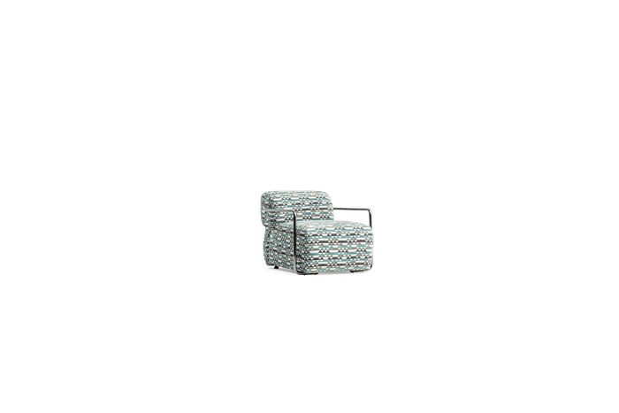 Sessel Luxus Wohnzimmer Möbel Textil Modern Relax Club 1 Sitzer Möbel