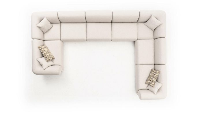 Sofa U-Form Wohnzimmer Luxus Wohnlandschaft Design Polster Ecksofa Möbel