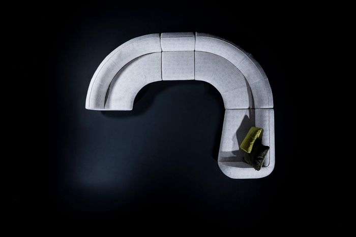 Halbrundes U-Form Sofa Ecksofa Wohnlandschaft Möbel Designer Eckcouchen