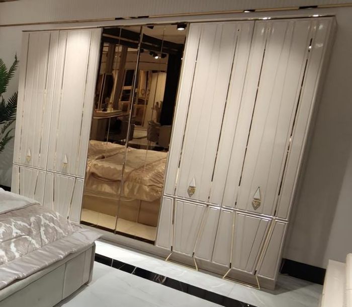 Kleiderschrank Ankleideschrank 277cm Garderobenschrank Spiegelschrank Schrank