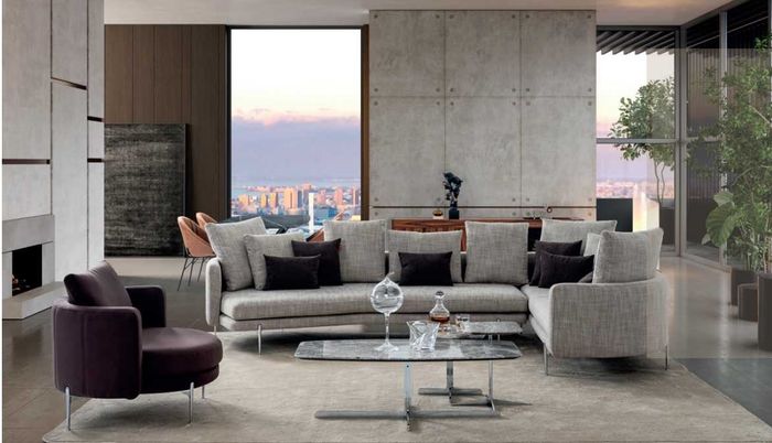 Wohnzimmer Set 4+3+1 Sitzer modern 3tlg Sofagarnitur Sitzpolster Möbel