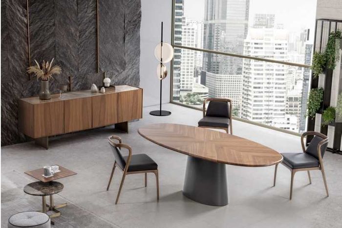 Luxus Esszimmer Set Esstisch mit Modernen Designen 6х Stuhle mit 2х Couchtische