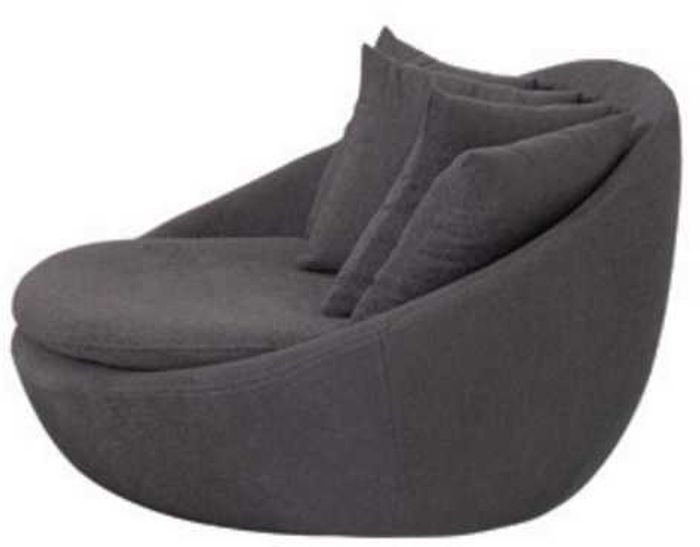 Sessel Polster Sitzer Modern Design Grau Lounge Luxus Wohnzimmer Club