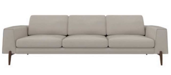 Luxus Sofa Grau Farbe Wohnzimmer Polster Textil Dreisitzer Couch Couchen