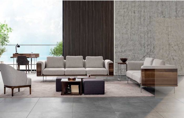 Luxus Wohnzimmer Set Sofagarnitur 4+3+1 Sitzer Modernen Designen Möbel
