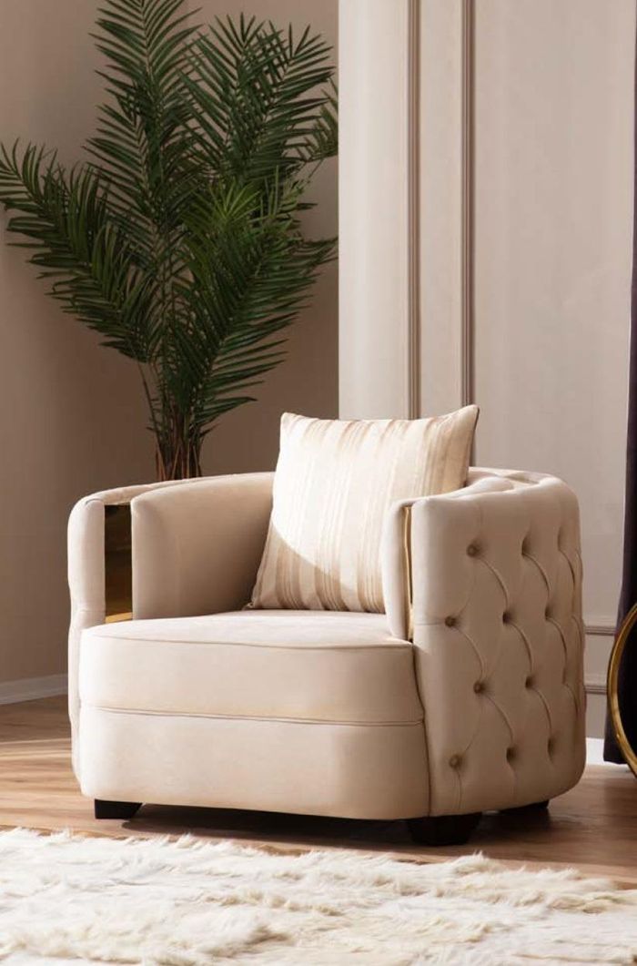 Wohnzimmer Luxus Sessel Moderne Einsitzer Design Chesterfield 1er Italien Möbel