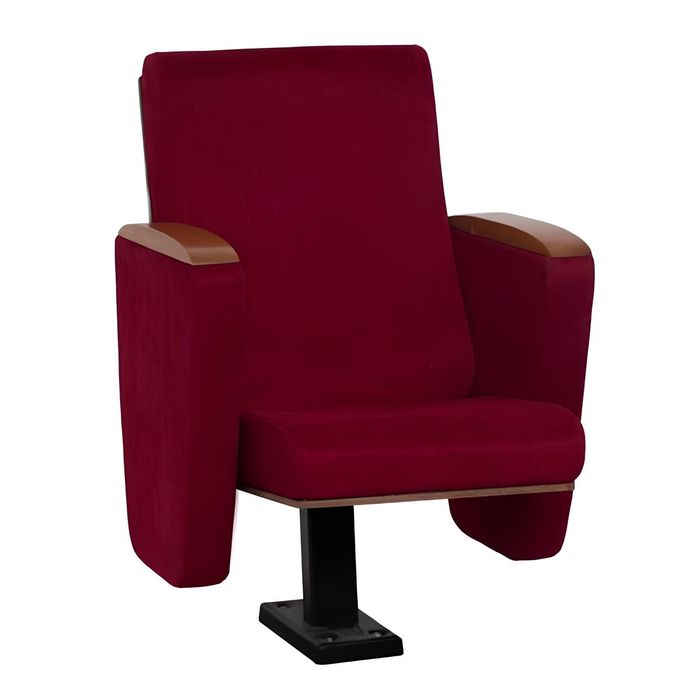 Sessel Art Deco Sessel Sofa 1 Sitzer für Theater Design Luxus Rot Textil Neu