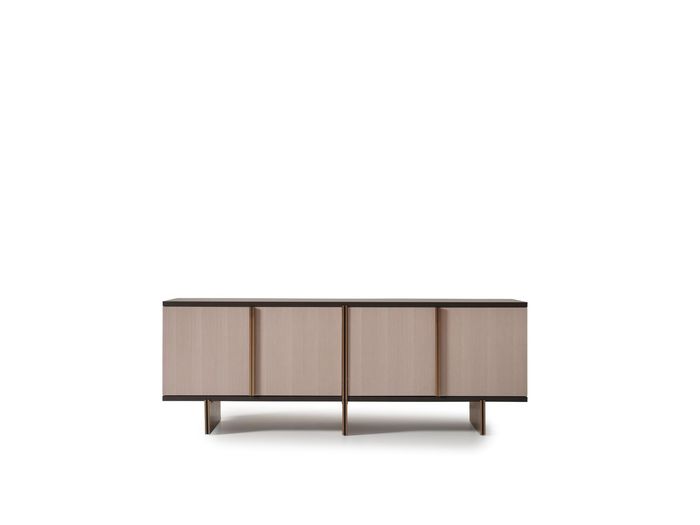 Sideboard Anrichte Kommode Holz Esszimmer Beige Schrank Holzschrank