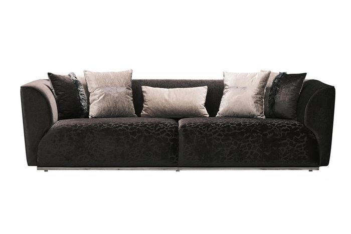 Dreisitzer Sofa 3 Sitzer Polstersofa Stoffsofa Moderne Sofas Schwarz