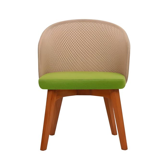 Zweifarbiger Esszimmerstuhl Modernes Design Luxus Holzstuhl Einsitzer