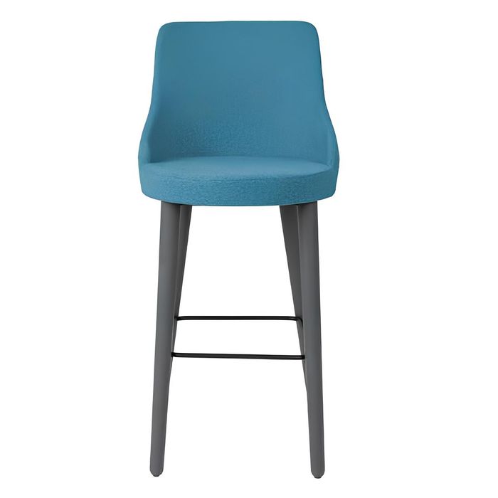 Stilvoll Barhocker Stuhl Designer Holzstuhl Esszimmerstuhl Hocker Bar Blau Neu