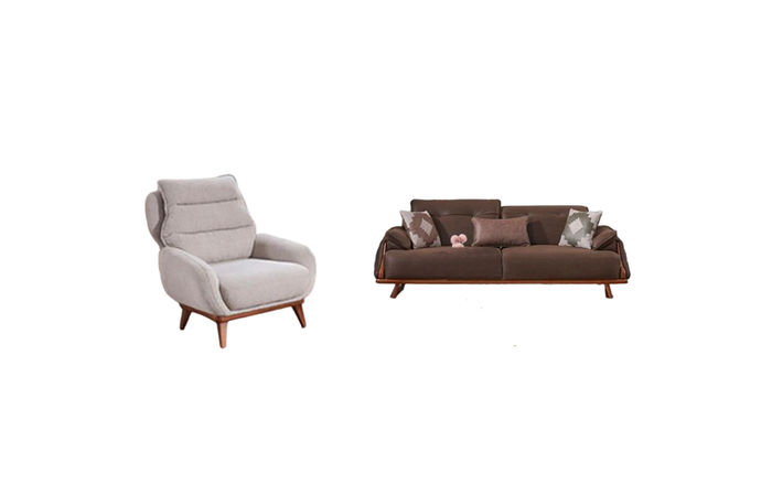 Sofa Polstergarnitur Wohnzimmer Sessel Couchgarnitur Polsterset Couch Garnitur