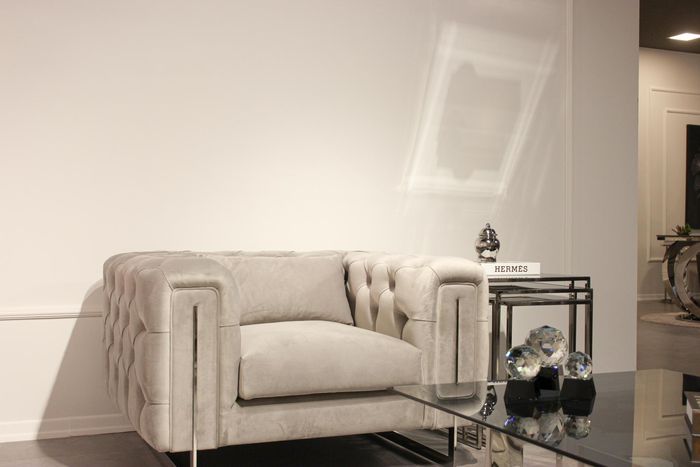 Modern Sessel Wohnzimmer Chesterfield Möbel Polster Einrichtung Textil