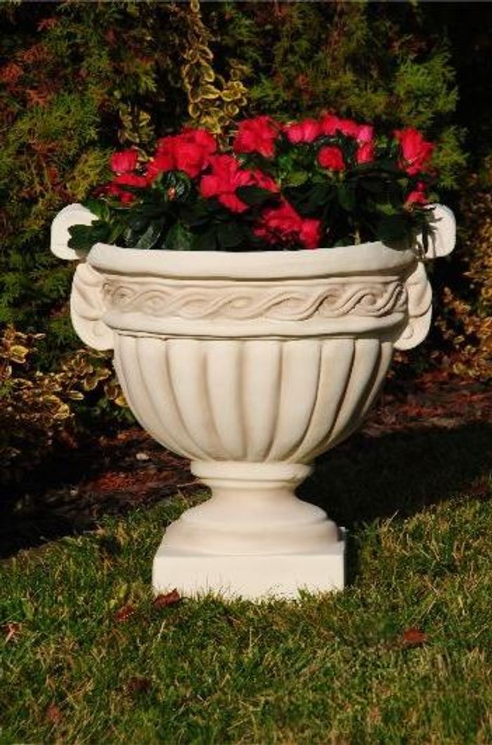 Blumenkorb Blumen Vase Gefäss Garten Terrasse Dekoration Statue Figuren Alma