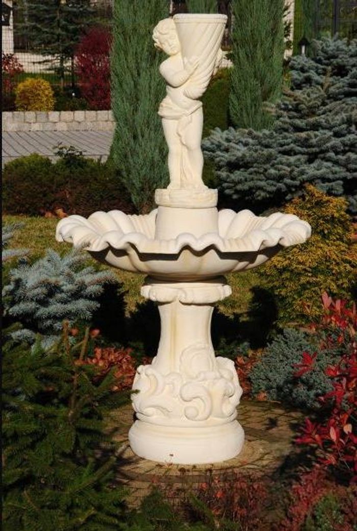 Springbrunnen Garten Teich Brunnen Steinbrunnen Stein Gartenbrunnen Fontaine