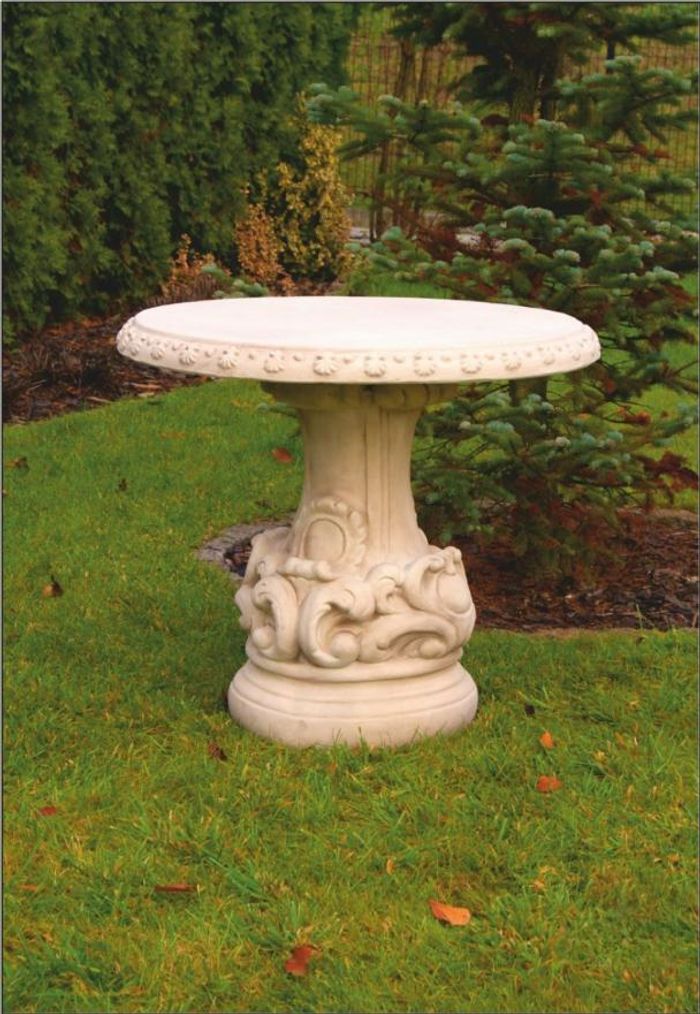 Tische Römischer Stil Garten Stein Tisch Rund Terrassen Möbel Gartenmöbel Deko