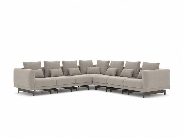 Designer Polstermöbel Ecksofa L-Form Einrichtung Garnitur Polster Textil Neu