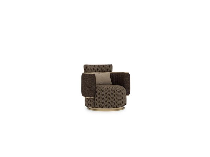 Luxus Polster Sitz Design Braun Sessel Polstermöbel Wohnzimmer Einrichtung