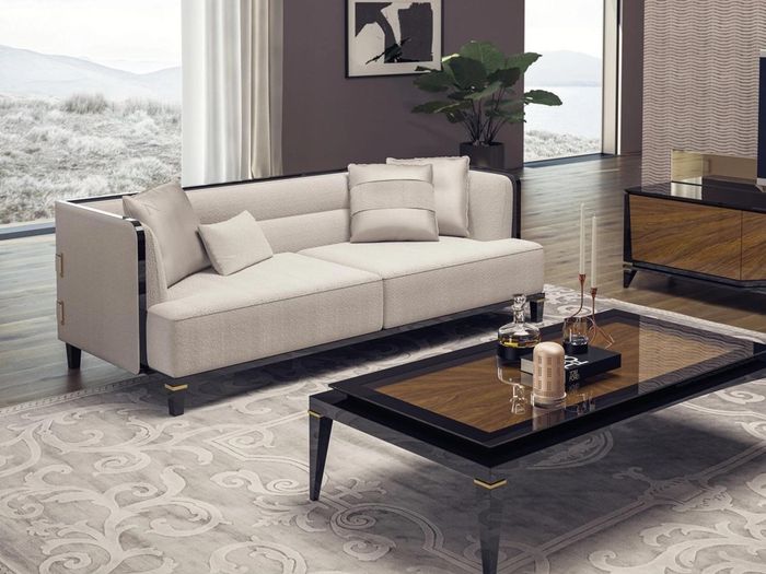 Wohnzimmer Modern Weiß Sofa Dreisitzer Couch Designer Polstermöbel