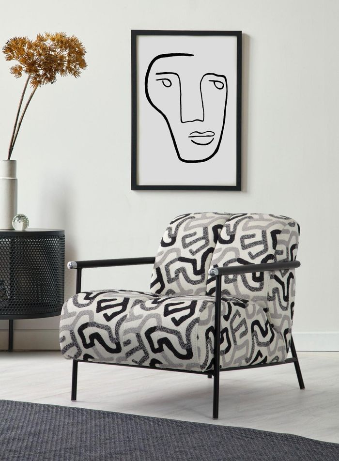 Exklusiver Polstersessel Wohnzimmer Einsitzer Moderne Cocktailsessel