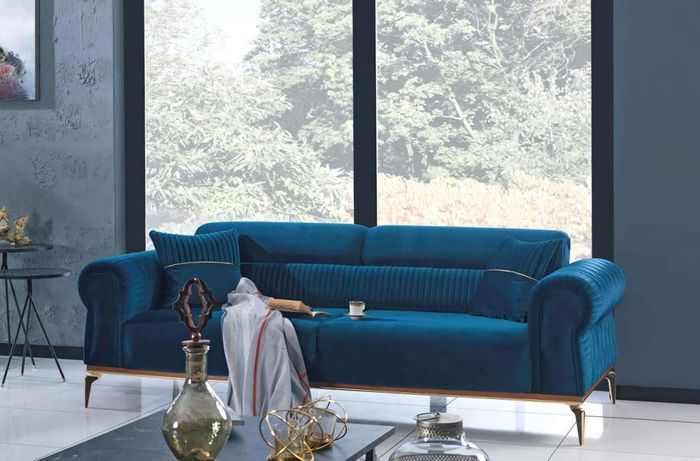 Polstercouch Dreisitzer Sofa Couch Sitzmöbel Polster Möbel Polstermöbel