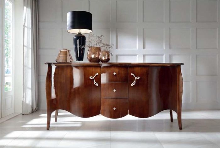 Hochwertiges Sideboard Kommode Luxus Schrank Schränke Wohnzimmer Holz Braun Neu