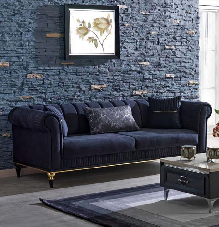 Dreisitzer Sofa Couch Modern Polstermöbel Wohnzimmer Design Sofa 3 Sitzer