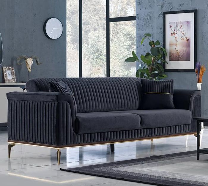 Sofa Dreisitzer Polstercouch Couch Sitzmöbel Polster Möbel Polstermöbel