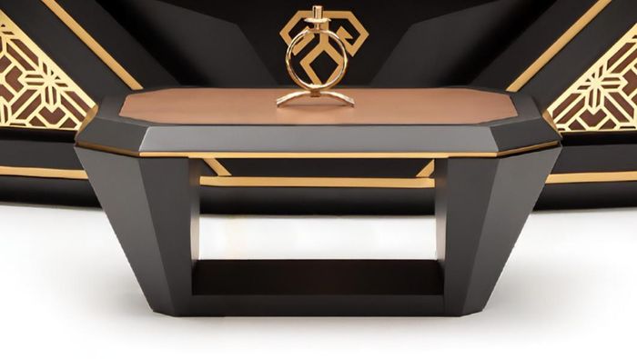 Elegant Couchtisch Sofatisch Schwarz Modern Beistelltisch Holz Wohnzimmertisch